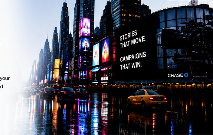 City media campaign and cinema camera